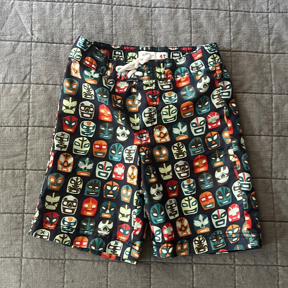 Old Navy luchador swim trunks